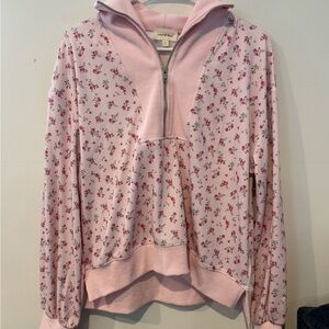 Free People Rosy Pink Floral Set